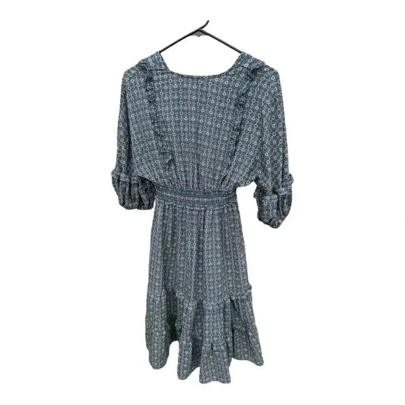 Max Studio Women's 3/4 Sleeve Tiered Bubble Crepe Dress size M beautiful - Picture 8 of 10